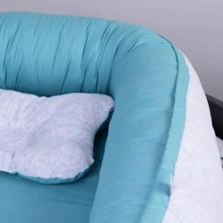 Кокон для новорожденных Veres Velour Grey-Tiffany купить в Кишиневе. Фото 4