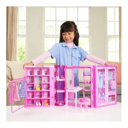 Игровой набор Barbie HXD58 Dream Closet, гардероб мечты с куклой и более 25 аксессуаров купить в Кишиневе. Фото 3