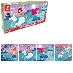 Puzzle Hape 4 în 1 Poveste fermecată, 71 elemente cumpăra în Chișinau. Foto 1