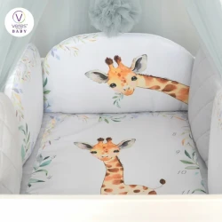 Комплект в кроватку Veres Giraffe Blue (6 предметов), 120x60 cм купить в Кишиневе. Фото 2