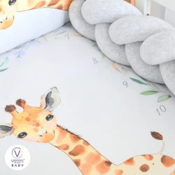 Комплект в кроватку Veres Giraffe Blue (6 предметов), 120x60 cм купить в Кишиневе. Фото 3