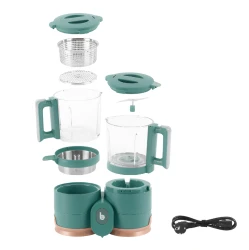 Robot de bucătărie din sticlă și oțel inoxidabil 4 in 1 Babymoov Nutribaby Glass cumpăra în Chișinau. Foto 7