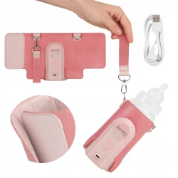 Incalzitor portabil pentru biberoane Lionelo Thermup Go Evo Coral Pink cumpăra în Chișinau. Foto 9