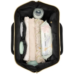 Geanta pentru carucior KikkaBoo Siena Black and Gold cumpăra în Chișinau. Foto 9