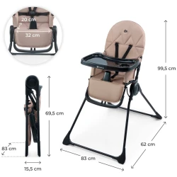Scaun pentru hranire KinderKraft Binci Beige cumpăra în Chișinau. Foto 6