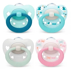 Пустышка ортодонтическая силиконовая NUK Signature 0-6 мес купить в Кишиневе. Фото 6