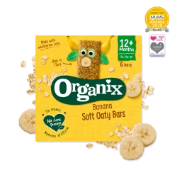 Батончики Organix Banana Soft Oaty Bars (12 мес.+), 6х23 г купить в Кишиневе. Фото 1