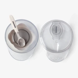 Bol cu ventuză și lingură Kikkaboo Beige, 250 ml cumpăra în Chișinau. Foto 3