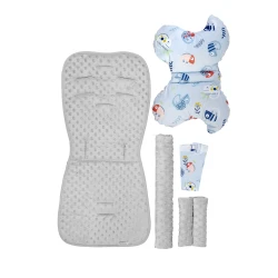 Набор в коляску Sensillo Minky Deluxe Chameleon Blue купить в Кишиневе. Фото 3