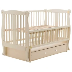 Детская кроватка Miracolo Grazia Lux Ivory на маятнике с ящиком купить в Кишиневе. Фото 2