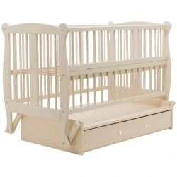 Детская кроватка Miracolo Grazia Lux Ivory на маятнике с ящиком купить в Кишиневе. Фото 4