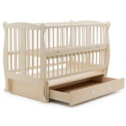Детская кроватка Miracolo Grazia Lux Ivory на маятнике с ящиком купить в Кишиневе. Фото 3