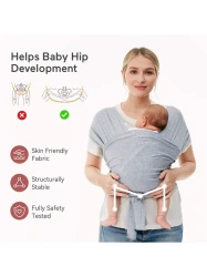 Кенгуру Momcozy Wrap Grey купить в Кишиневе. Фото 5
