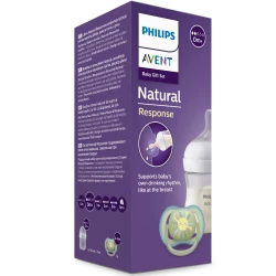 Бутылочка для кормления из пластика Philips Avent Natural Response + соска Ultra Air, 125 мл купить в Кишиневе. Фото 2