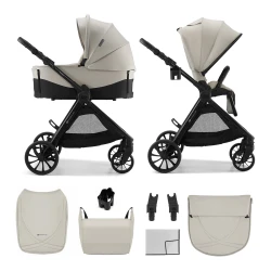 Cărucior 2 în 1 Kinderkraft Vesto 2 Beige cumpăra în Chișinau. Foto 1