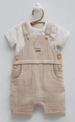 Комбинезон Caramell Free Boy Brown & Ivory (6-9М) купить в Кишиневе. Фото 1