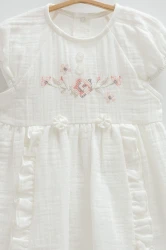 Rochiță cu mânecă scurtă Caramell Little Girl Ivory & Ecru (9-12L) cumpăra în Chișinau. Foto 2