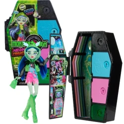 Игровой набор Barbie Monster High Neon Frights Ghoulia Yelps и Секреты гардероба купить в Кишиневе. Фото 5
