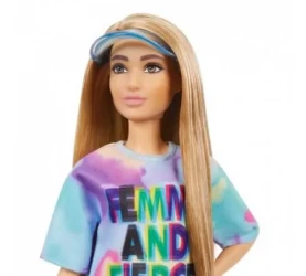 Кукла Barbie "Модница" в разноцветном платье и кепке-козырьке купить в Кишиневе. Фото 4