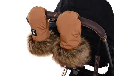 Manusi pentru carucior Cottonmoose Handmuff with Fur Pink, 25x14 cm cumpăra în Chișinau. Foto 3