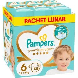 Подгузники Pampers Premium Care XXL BOX №6 (13-18 кг), 128 шт. купить в Кишиневе. Фото 1