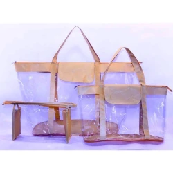 Set 3 genti transparente pentru maternitate EcoNova BabyPack Beige cumpăra în Chișinau. Foto 1