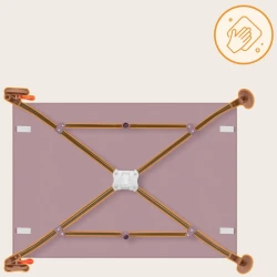 Кроватка манеж Lionelo Laura Pink Nude купить в Кишиневе. Фото 11