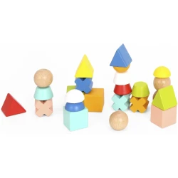 Кубики Tooky Toy Stacking Game, 36 шт. купить в Кишиневе. Фото 3