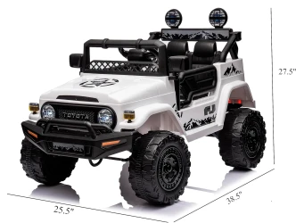 Mașină electrică KidsCar Toyota FJ Cruiser 4x4 Alb cumpăra în Chișinau. Foto 5