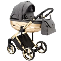Коляска 2 в 1 Adamex Chantal Star Grey Gold купить в Кишиневе