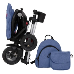 Трехколесный велосипед QPlay Nova Plus Rubber Blue купить в Кишиневе. Фото 2