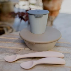 Набор миска с крышкой и тарелка Bibs Vanilla купить в Кишиневе. Фото 6