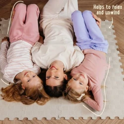 Ортопедический детский коврик Ortoto Puzzle Sport Grey, 30×30 см, 16 шт. купить в Кишиневе. Фото 7