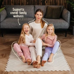 Ортопедический детский коврик Ortoto Puzzle Sport Grey, 30×30 см, 16 шт. купить в Кишиневе. Фото 9