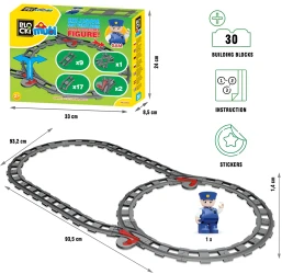 Set construcție Blocki Mubi Cale Ferată, 30 elemente cumpăra în Chișinau. Foto 3