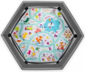 Игровой манеж Lionelo Roel Grey Multicolor купить в Кишиневе. Фото 2