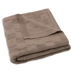 Пледик Jollein Box Knit GOTS Milky Coffee, 75x100 см купить в Кишиневе. Фото 2