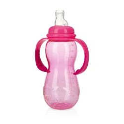 Бутылочка с ручкой из пластика Nuby Non-Drip 320 мл купить в Кишиневе. Фото 4