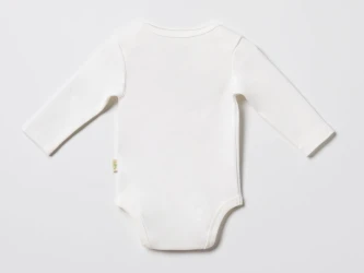 Боди с длинным рукавом BabyCosy Ivory & Orange, 2 шт. (18-24М) купить в Кишиневе. Фото 3