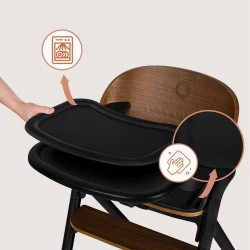 Стул для кормления 3 в 1 Lionelo Celia Black Wood купить в Кишиневе. Фото 3