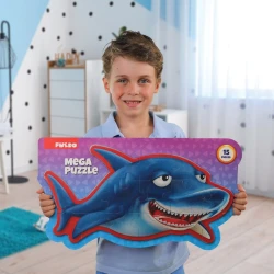 Развивающий пазл Puedo Mega Puzzle Акула, из мягкой пены, 15 элементов купить в Кишиневе. Фото 5