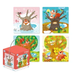 Puzzle Dodo 4 în 1 Anotimpuri, 72 elemente cumpăra în Chișinau. Foto 1