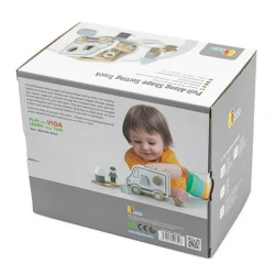 Игрушка-каталка Viga Pull-Along Shape Sorting Truck White купить в Кишиневе. Фото 3