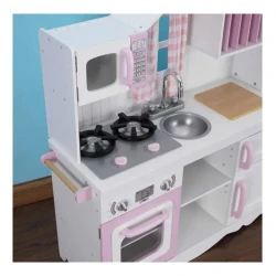 Bucătărie pentru copii KidKraft Modern Country Kitchen, albă cu roz cumpăra în Chișinau. Foto 3