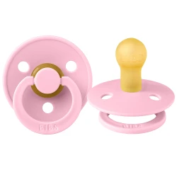 Suzeta rotunda din latex Bibs Colour Baby Pink 0-6 luni cumpăra în Chișinau. Foto 1