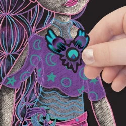 Set pentru desen Nebulous Stars Caiet de schițe cu pagini negre - Zentangle - Eclipsia cumpăra în Chișinau. Foto 3