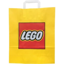 Подарочный бумажный пакет Lego, размер M, жёлтый с логотипом купить в Кишиневе. Фото 3