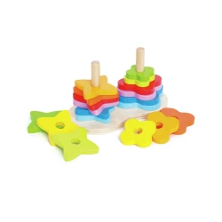 Пирамидка Hape Double Rainbow Stacker купить в Кишиневе. Фото 3
