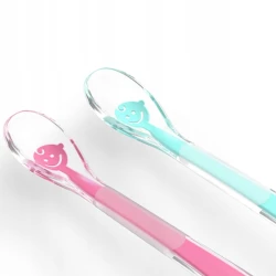 Lingurita din silicon BabyOno Baby’s Smile Pink cumpăra în Chișinau. Foto 6