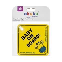 Semn auto Akuku Baby on Board Yellow cumpăra în Chișinau. Foto 2